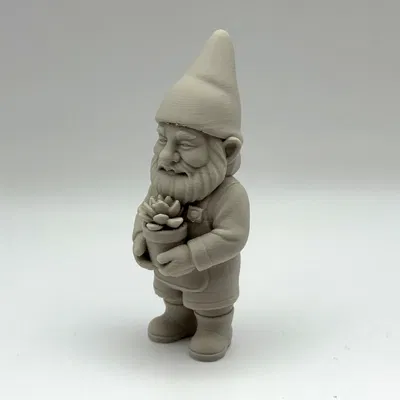 Mô hình chú lùn làm vườn (Garden Gnome) trang trí chậu cây in 3D