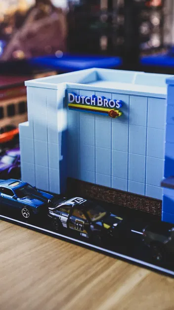 Bộ Mô Hình Dutch Bros Coffee - Diorama Tỉ Lệ 1:64 - Image 6