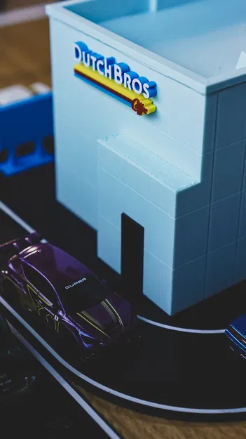 Bộ Mô Hình Dutch Bros Coffee - Diorama Tỉ Lệ 1:64 - Image 18