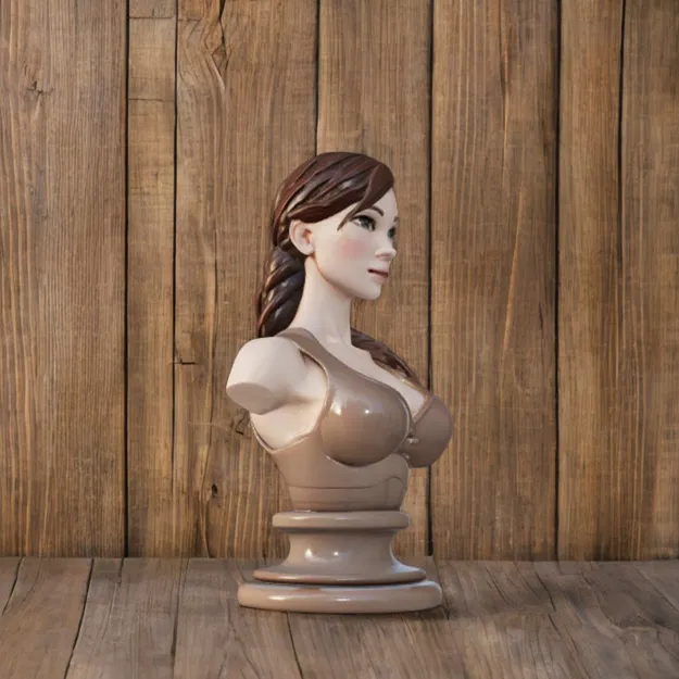 Mô hình tượng bán thân Lara Croft (7cm) - Tượng trang trí 3D tinh xảo - Image 1