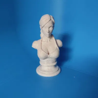Mô hình tượng bán thân Lara Croft (7cm) - Tượng trang trí 3D tinh xảo