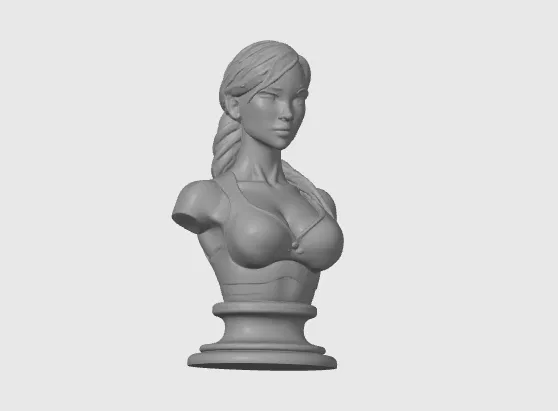 Mô hình tượng bán thân Lara Croft (7cm) - Tượng trang trí 3D tinh xảo - Image 3