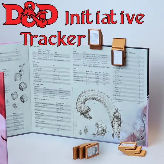 Bộ Đánh Dấu Lượt Đi (Initiative Tracker) Tối Giản – Dùng Cho DM Screen - Image 1