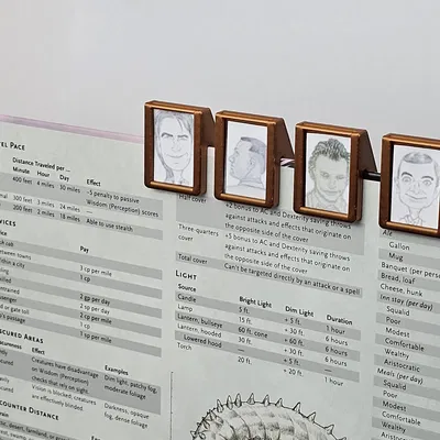 Bộ Đánh Dấu Lượt Đi (Initiative Tracker) Tối Giản – Dùng Cho DM Screen