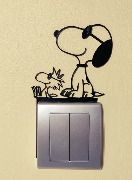 Mô hình trang trí công tắc/ổ cắm Snoopy – Mẫu in 3D 19 - Image 2