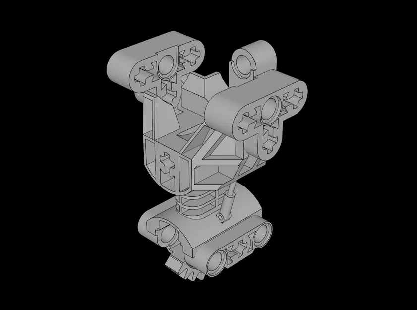 Khối kết nối Technic tương thích Lego (32489.dat) in 3D - Image 1