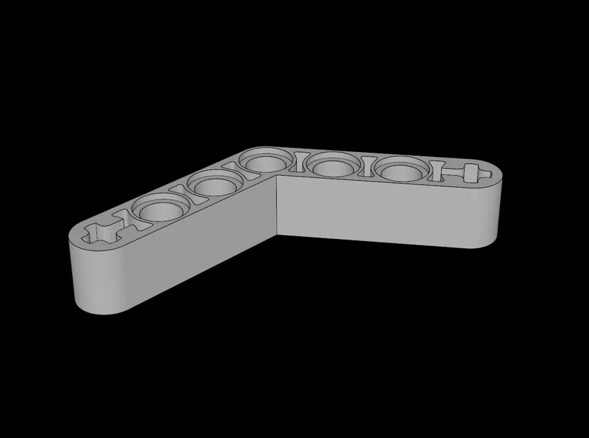 Thanh nối Technic Beam 4x4 (Tương thích Lego) - File in 3D miễn phí - Image 1