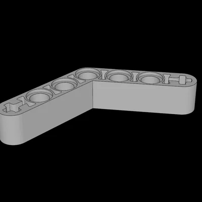 Thanh nối Technic Beam 4x4 (Tương thích Lego) - File in 3D miễn phí