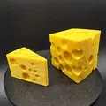 Mô hình phô mai Swiss Cheese 3D - Thiết kế in không cần support - Thumbnail 2