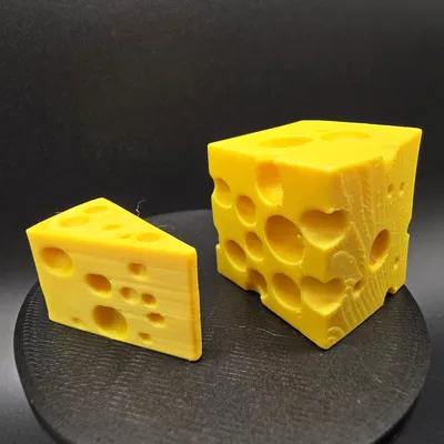 Mô hình phô mai Swiss Cheese 3D - Thiết kế in không cần support
