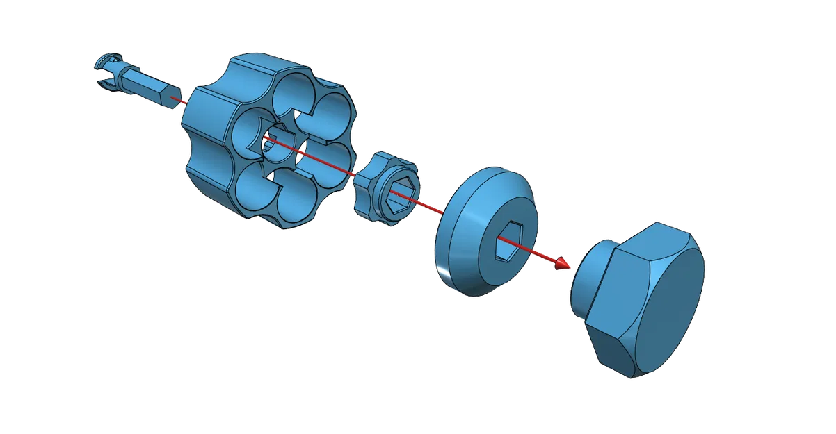 Bộ nạp đạn nhanh (Speed Loader) cho Ruger SP101 (6 viên .327) - Image 2