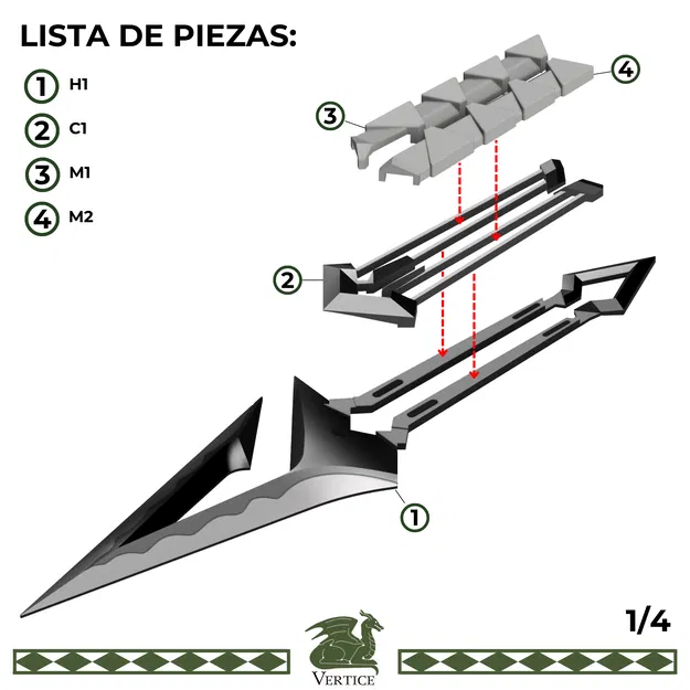 Mô hình dao KURONAMI Valorant 1:1 (File in 3D) - Image 5