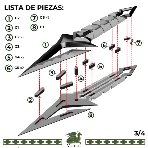 Mô hình dao KURONAMI Valorant 1:1 (File in 3D) - Image 7