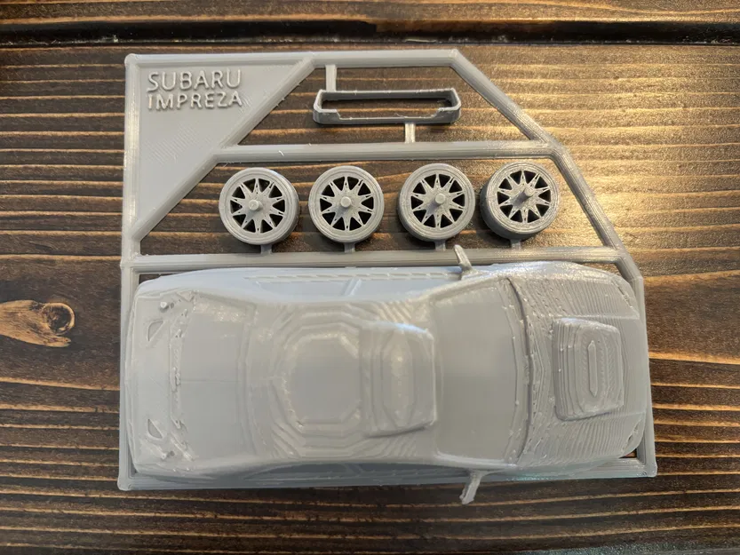 Mô hình lắp ráp 3D Subaru Impreza tỉ lệ 1/43 (Kit Card) - Image 4