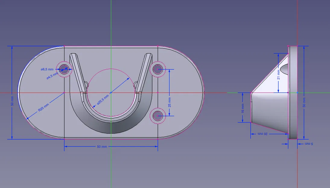 Bát đỡ thanh treo quần áo tùy biến siêu bền cho tủ Ikea Hjalpa - Image 5