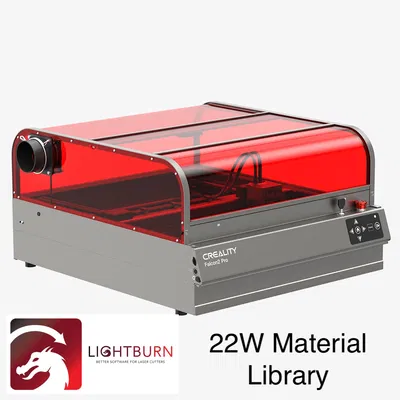 Thư viện vật liệu Lightburn cho Falcon2 Pro 22W