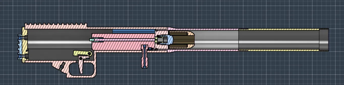 BFGL - Dự án súng phóng lựu 40mm Airsoft tự in 3D chất lượng - Image 2