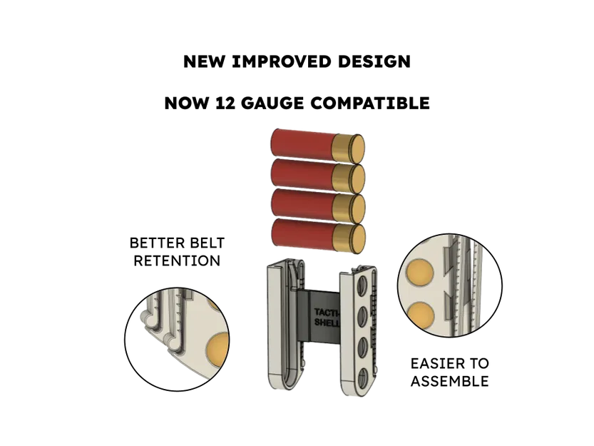 TACTI-SHELL - Giá đỡ Shell Airsoft / 12ga - Image 1