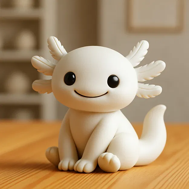 Mô hình Axie Smile - Chú kỳ giông cười siêu dễ thương để in 3D - Image 1