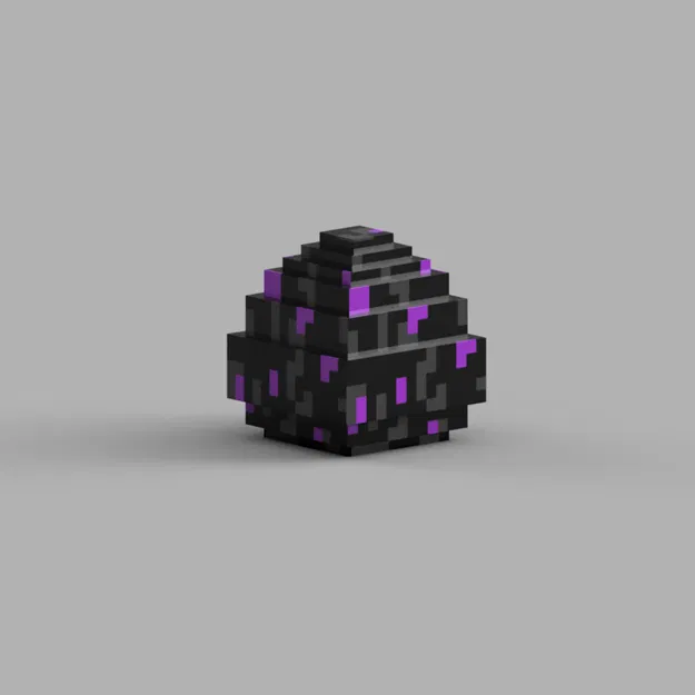 Mô hình Trứng Rồng Ender (Ender Dragon Egg) lắp ráp phong cách Minecraft - Image 1