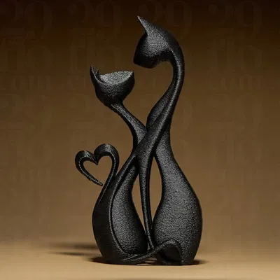 Cat's Romance - Mô hình cặp đôi mèo lãng mạn