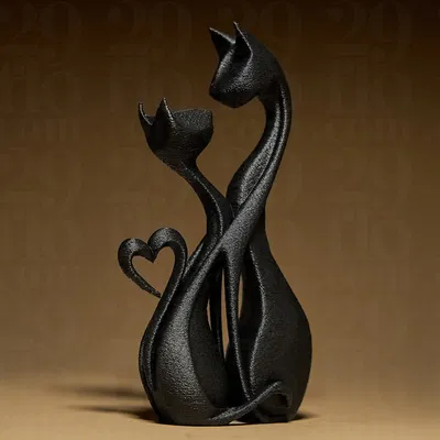 Cat's Romance - Mô hình cặp đôi mèo lãng mạn