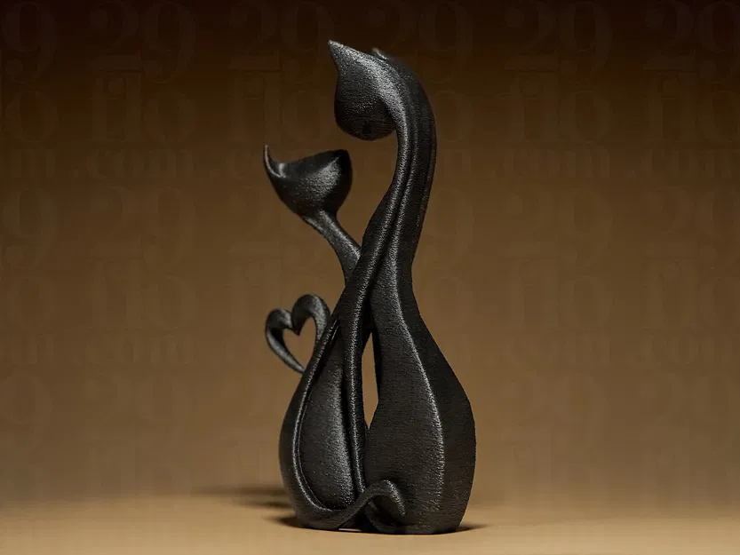 Cat's Romance - Mô hình cặp đôi mèo lãng mạn - Image 3