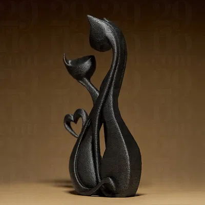 Cat's Romance - Mô hình cặp đôi mèo lãng mạn