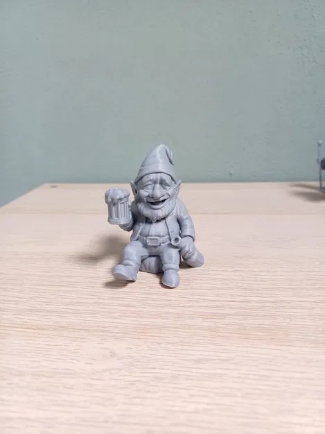 Mô hình chú lùn Gnome say rượu trang trí bàn làm việc in 3D - Image 2