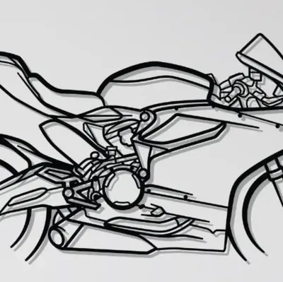 Trang trí tường Ducati 959 Panigale Corsa - Mô hình 3D cho tín đồ xe