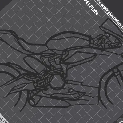 Trang trí tường Ducati 959 Panigale Corsa - Mô hình 3D cho tín đồ xe