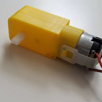 Mô hình 3D tham chiếu TT Motor (Động cơ giảm tốc vàng)