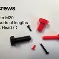 Bộ ốc Hex M5 - M20 đủ kích thước (kèm file STEP) - Thumbnail 2