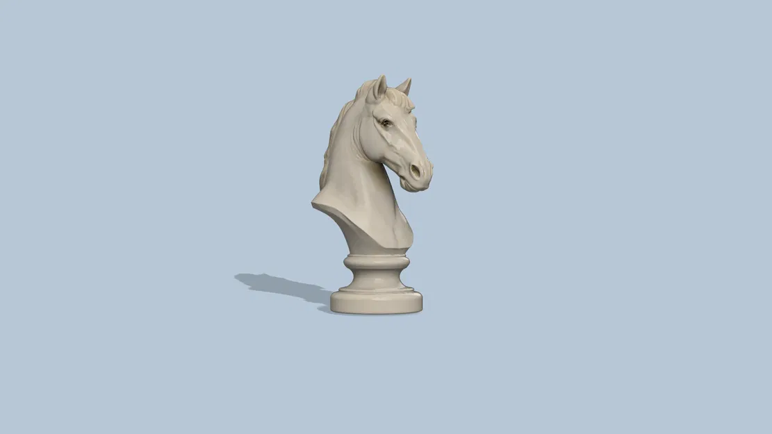Mô hình tượng bán thân đầu ngựa (Horse Bust v2) cho in 3D - Image 3