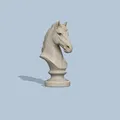 Mô hình tượng bán thân đầu ngựa (Horse Bust v2) cho in 3D - Thumbnail 3