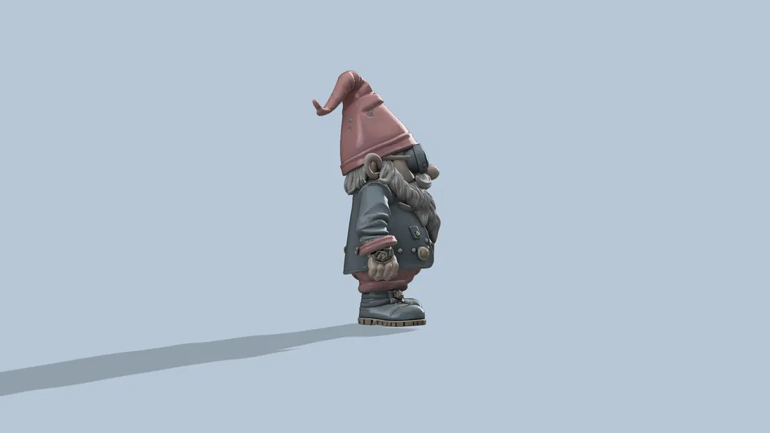 Mô hình chú lùn Steampunk Gnome v2 độc đáo cho in 3D - Image 4