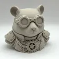 Tượng bán thân Chuột Hamster phong cách Steampunk - Thumbnail 1
