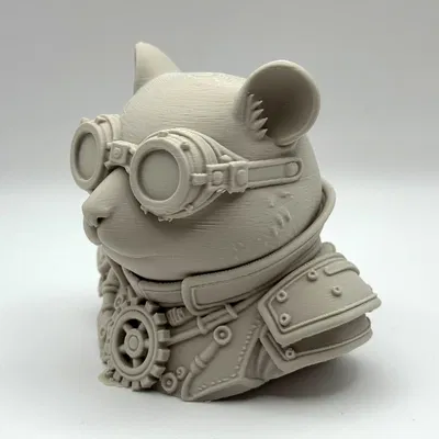 Tượng bán thân Chuột Hamster phong cách Steampunk
