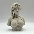 Tượng bán thân nữ Steampunk - Thumbnail 1
