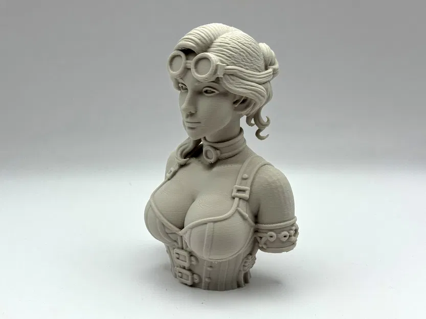 Tượng bán thân nữ Steampunk - Image 4