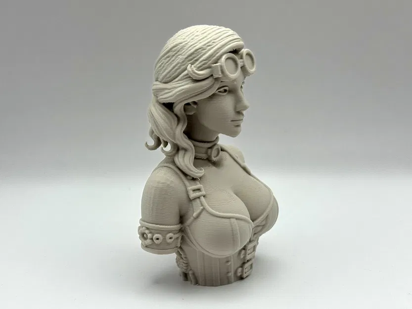 Tượng bán thân nữ Steampunk - Image 5