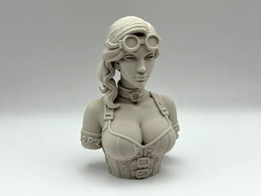 Tượng bán thân nữ Steampunk - Image 6