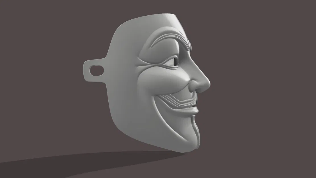 Mặt Nạ Anonymous Guy Fawkes (Mẫu in 3D) - Image 2