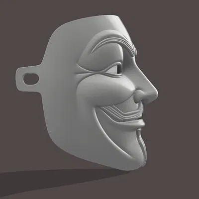 Mặt Nạ Anonymous Guy Fawkes (Mẫu in 3D)