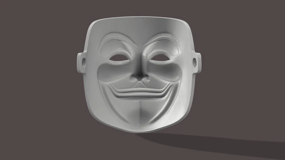 Mặt Nạ Anonymous Guy Fawkes (Mẫu in 3D) - Image 3