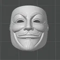 Mặt Nạ Anonymous Guy Fawkes (Mẫu in 3D) - Thumbnail 6