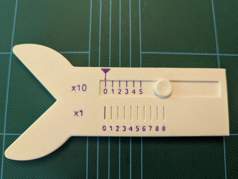 Thước đo bán kính Vernier hiệu ứng Moire - Image 1