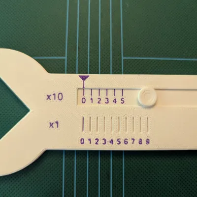 Thước đo bán kính Vernier hiệu ứng Moire