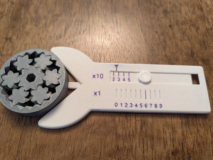 Thước đo bán kính Vernier hiệu ứng Moire - Image 2