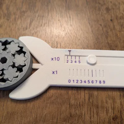 Thước đo bán kính Vernier hiệu ứng Moire